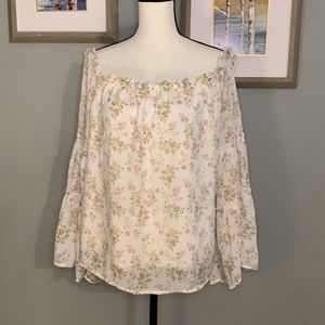 Floral off-the-shoulder top